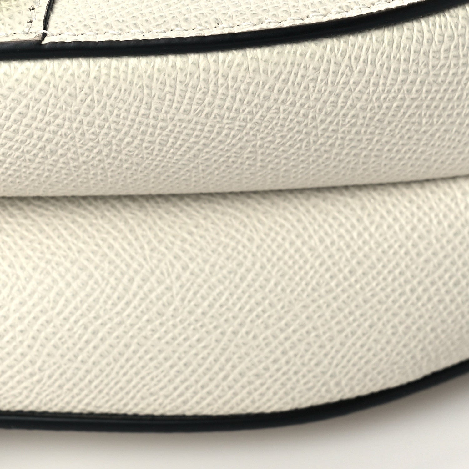 Christian Dior Grained Calfskin Mini Saddle Bag White 8 of 11