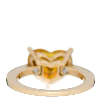 Chopard 18K Yellow Gold Diamond Yellow Sapphire So Happy Ring 53 6.25 4 of 5