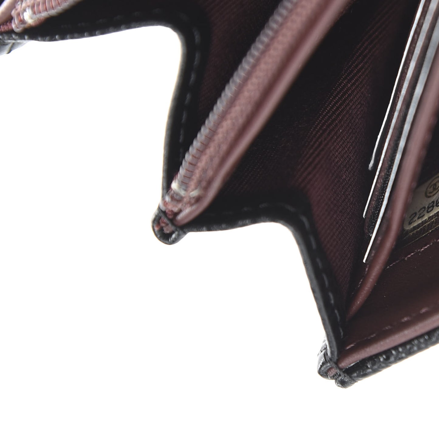 Caviar Quilted Large Gusset Flap Wallet Black