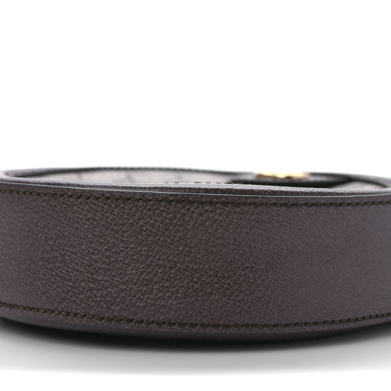 Gucci GG Supreme Monogram Web Mini Ophidia Round Shoulder Bag Brown 9 of 10