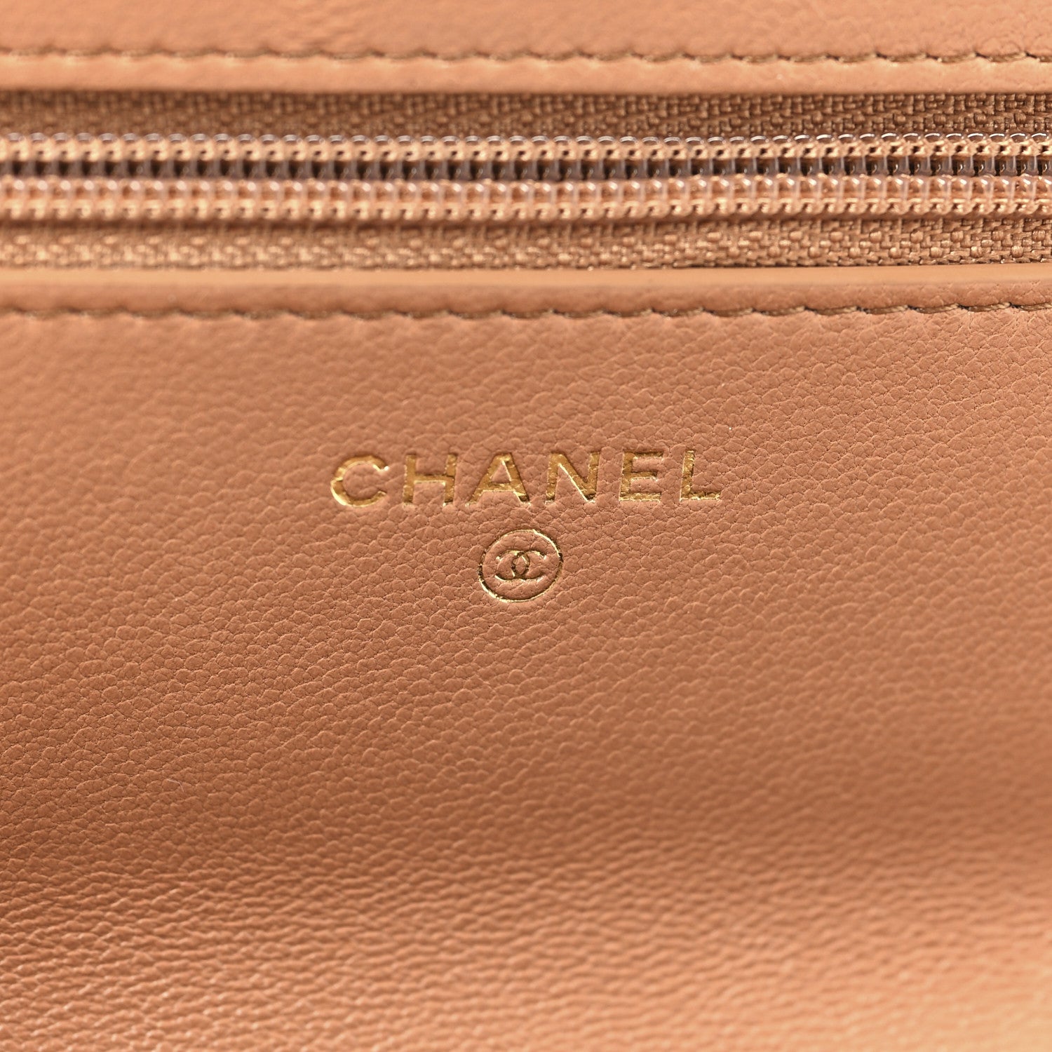 Chanel Lambskin Quilted Chanel 19 Wallet On Chain WOC Brown 6 of 11