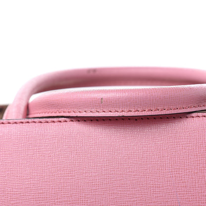 Fendi Vitello Elite Flamingo Mink Monster Charm Petite 2Jours Tote Pink Multicolor 11 of 16