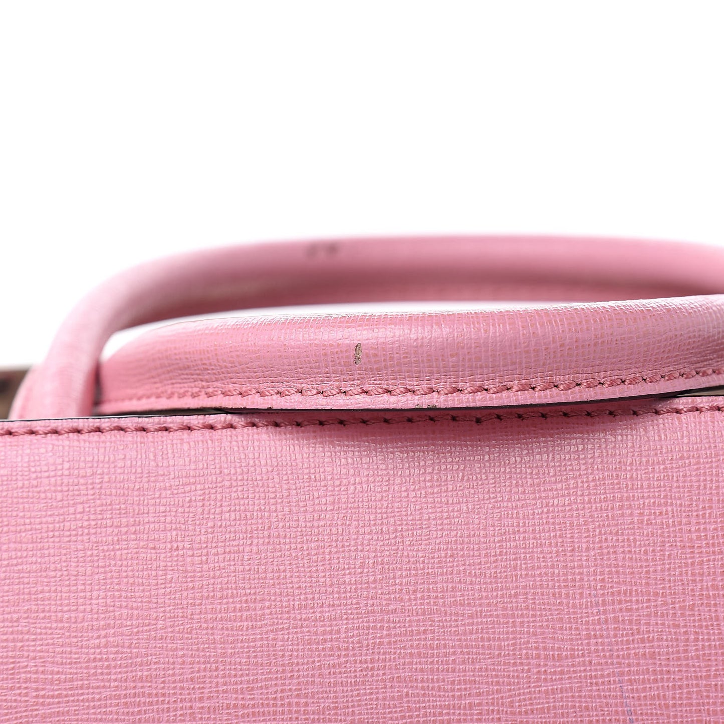 Vitello Elite Flamingo Mink Monster Charm Petite 2Jours Tote Pink Multicolor