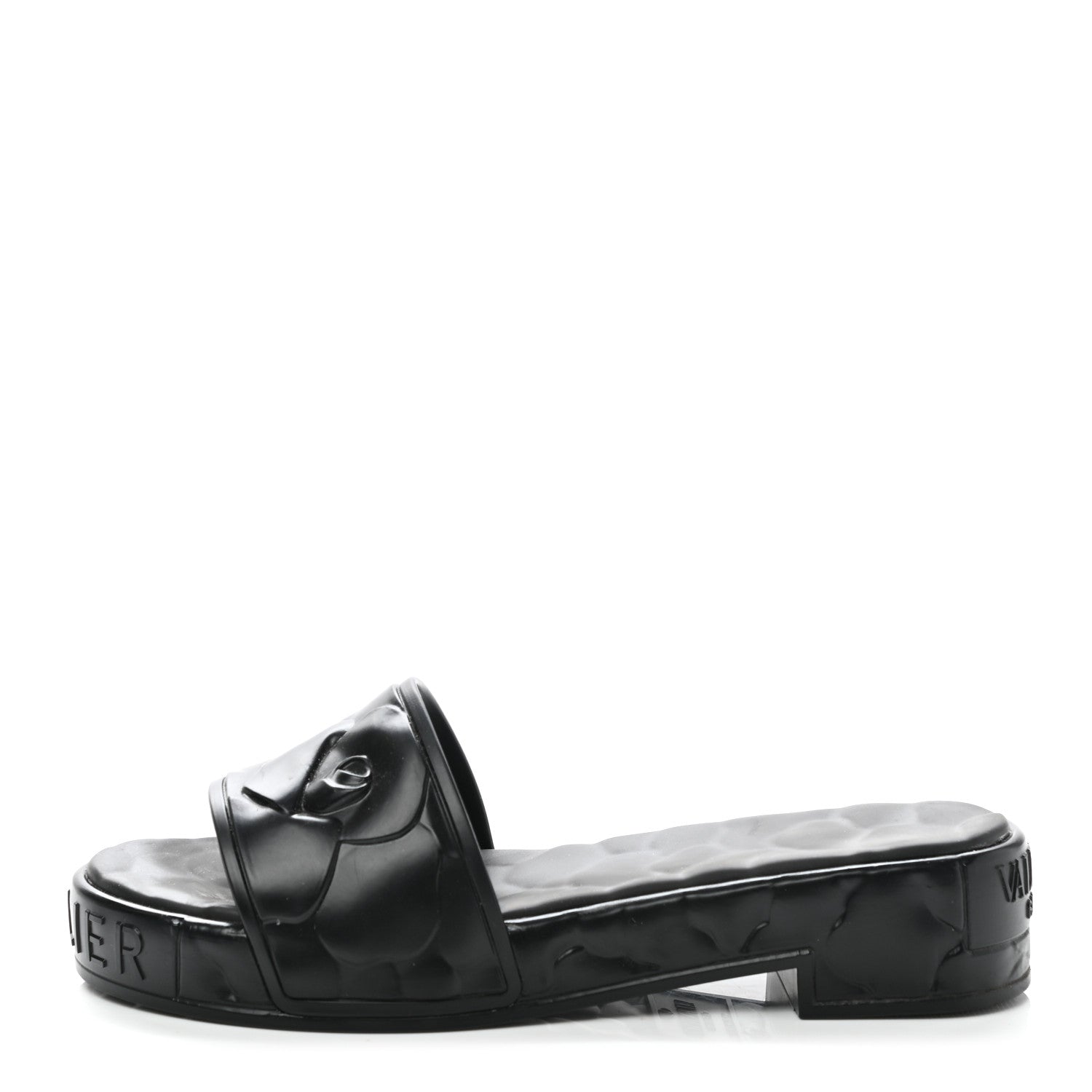 Valentino Garavani Rubber Atelier 03 Rose Edition 25/40mm Platform Slide Sandals 36 Black 1 of 8
