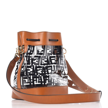 Fendi TPU FF Vitello Aura F is Fendi Grande Mon Tresor Bucket Bag Black Cuoio 3 of 13