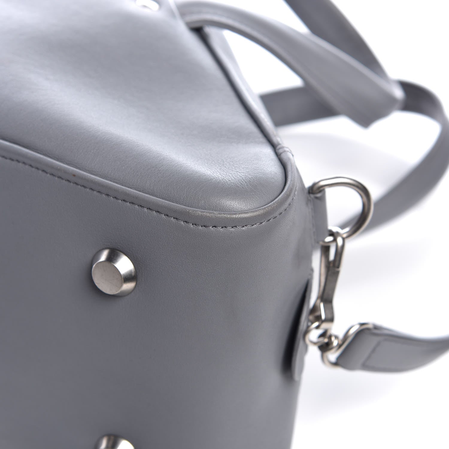 Balenciaga Calfskin M Triangle Duffle Gris Beton 9 of 13