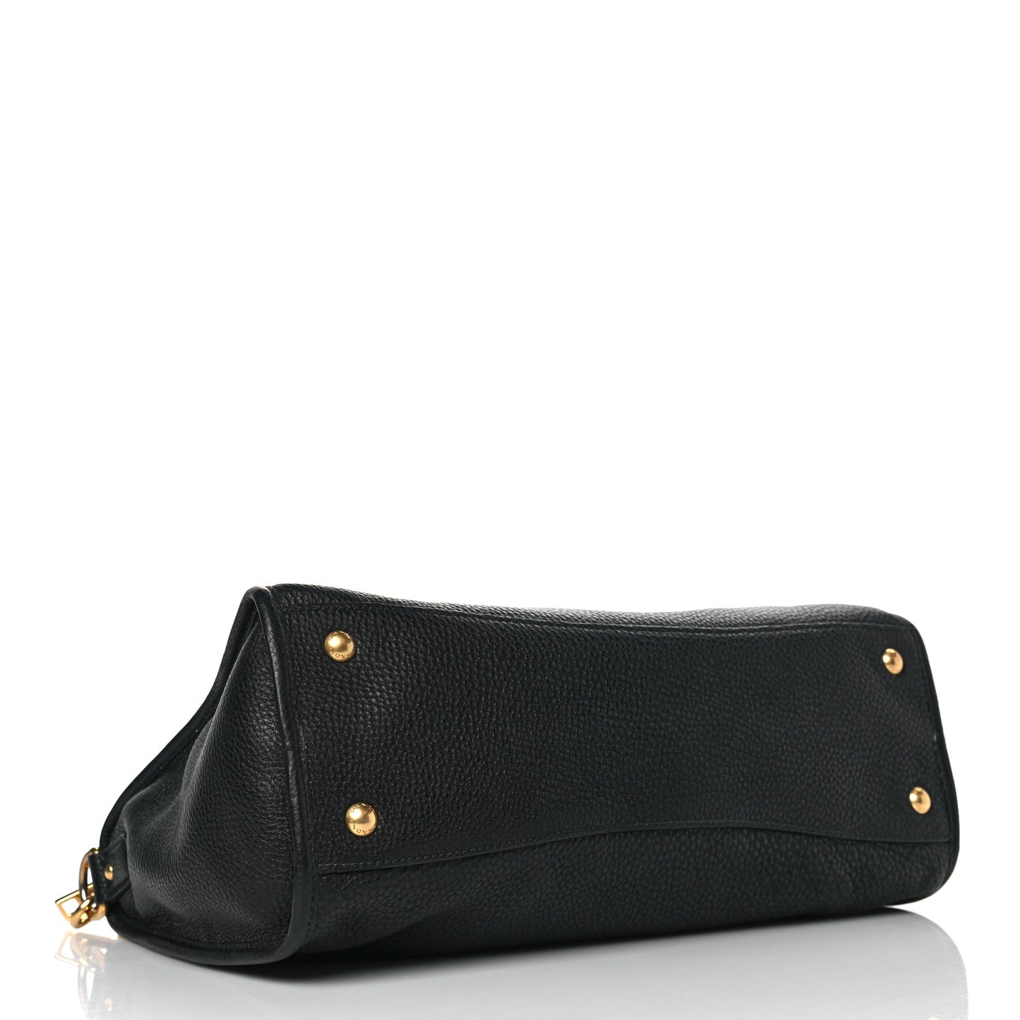 Vitello Daino Shopping Satchel Black