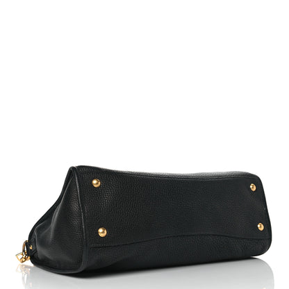 Prada Vitello Daino Shopping Satchel Black 3 of 8
