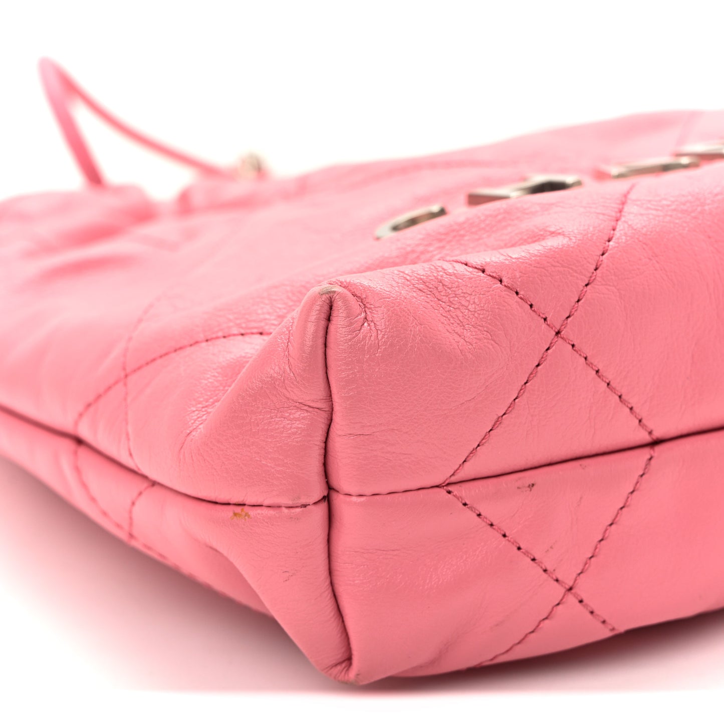 Shiny Calfskin Quilted Mini Chanel 22 Pink