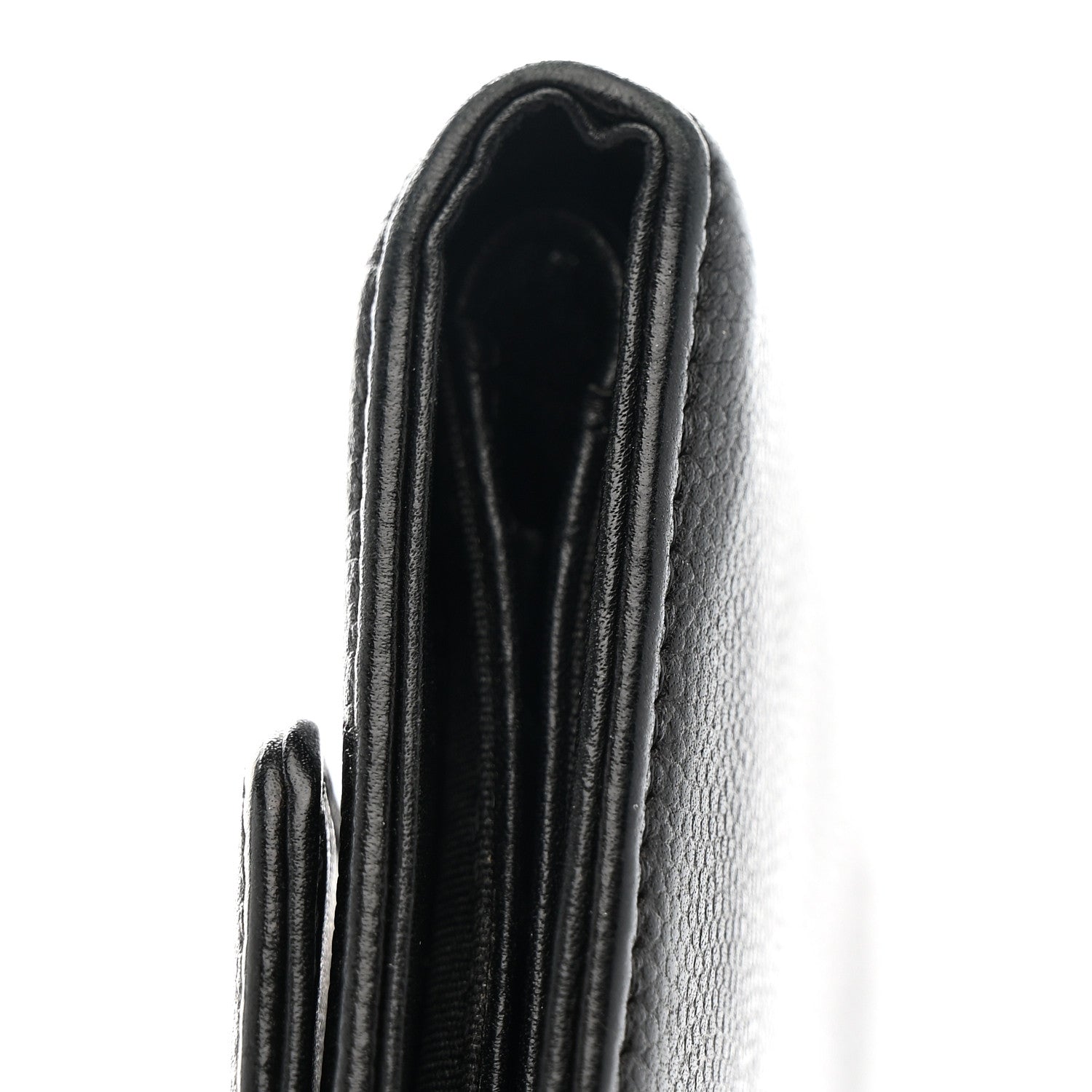 Chanel Caviar Sevruga Long Flap Wallet Black 10 of 12