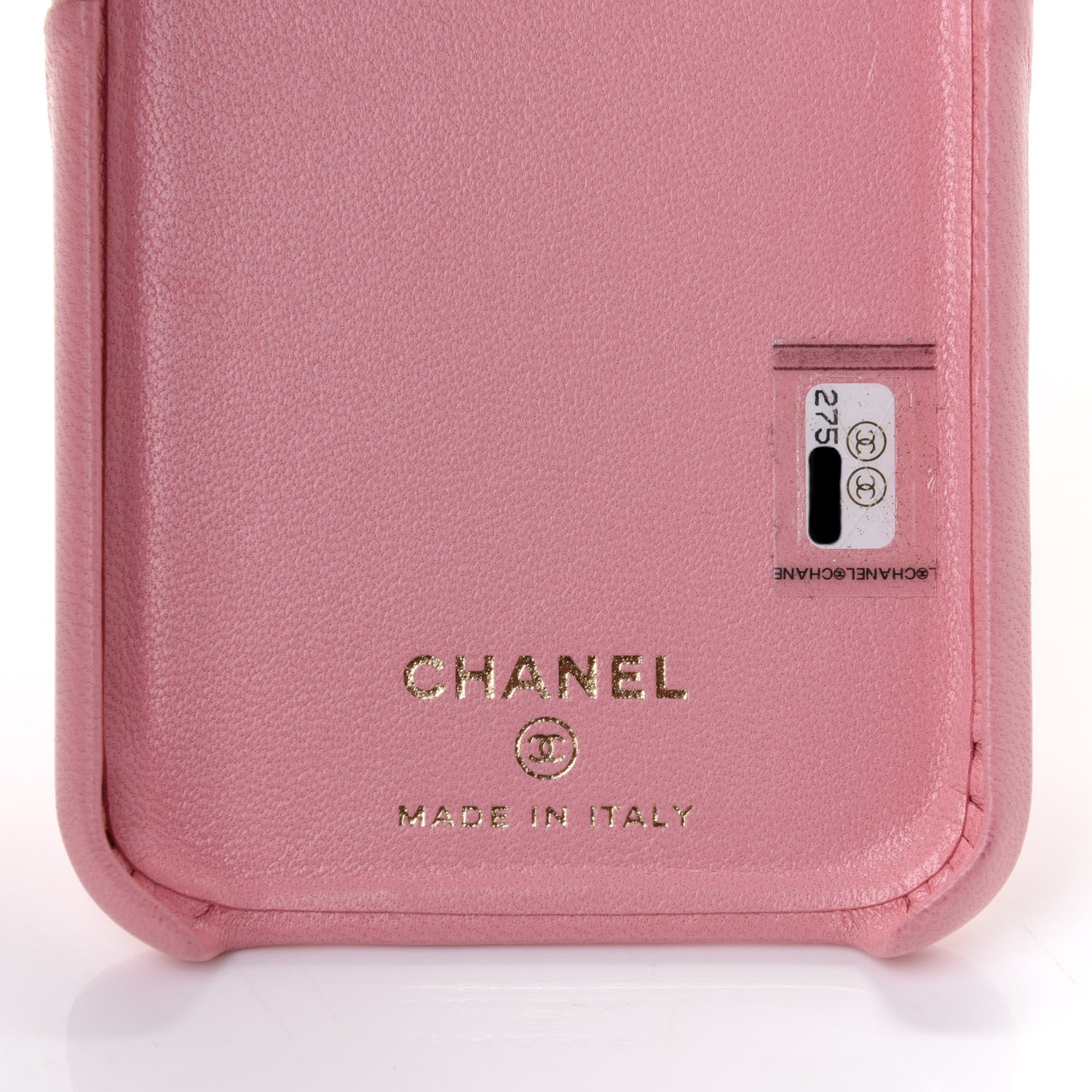 Chanel Lambskin Quilted iPhone X Coco Tech Case Pink 8 of 8