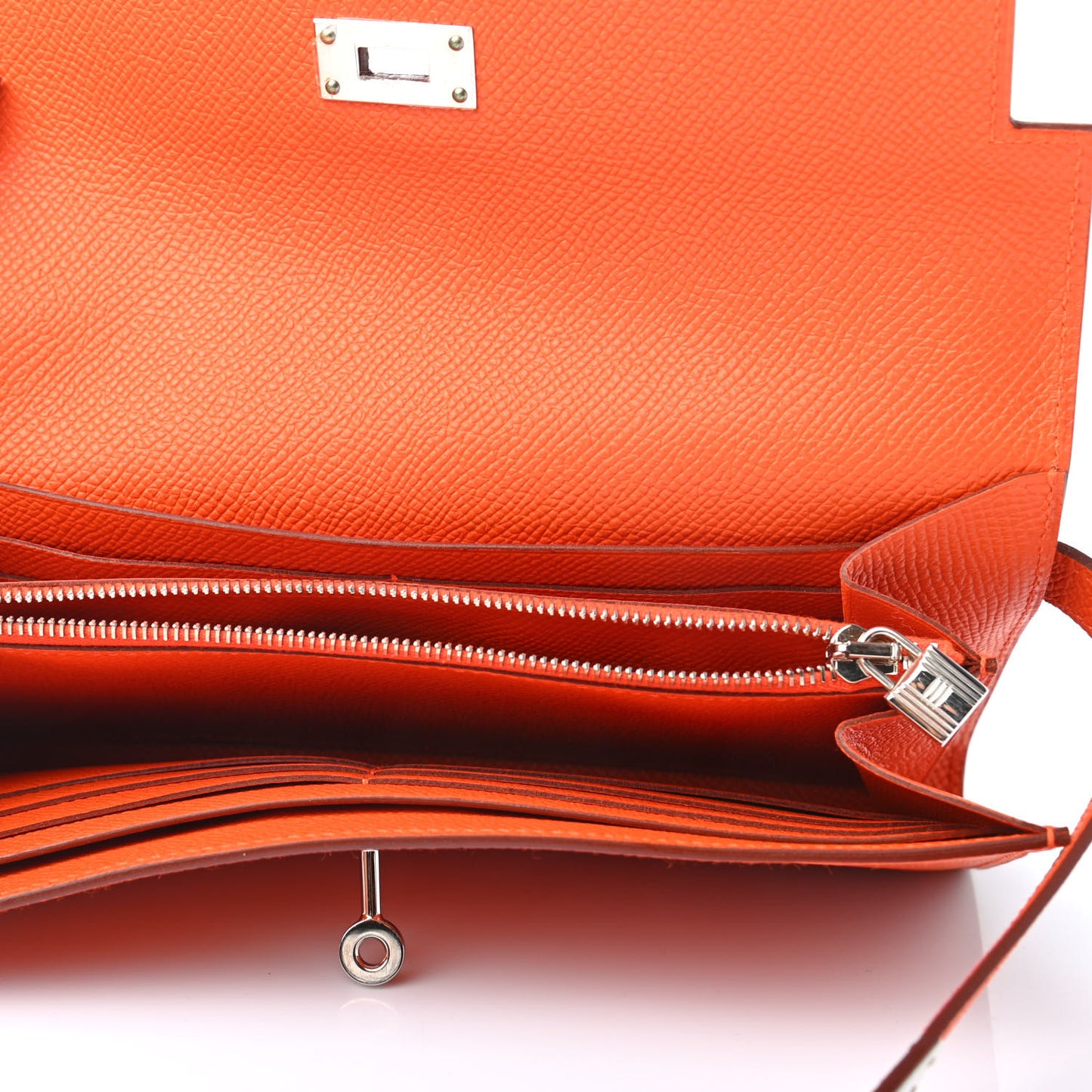 Epsom Kelly Longue Wallet Orange