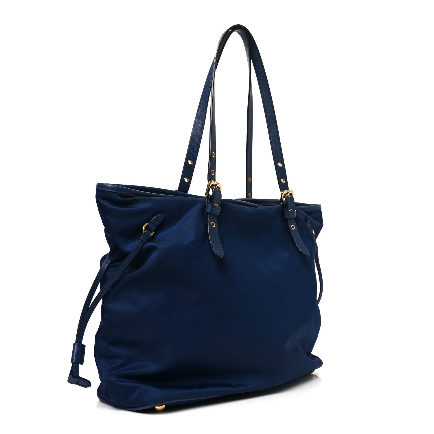 Prada Tessuto Nylon Saffiano Tote Baltico 3 of 9