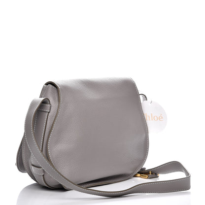 Chloe Calfskin Medium Marcie Round Crossbody Bag Cashmere Grey 3 of 8