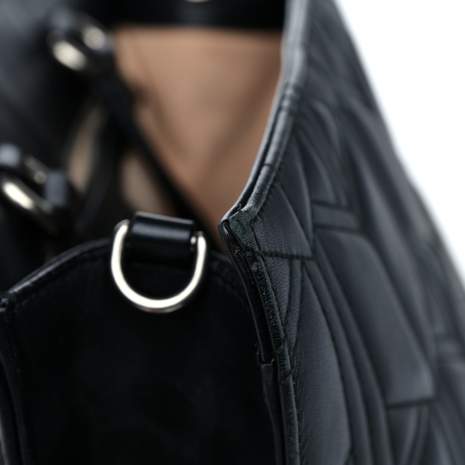 Gucci Calfskin Web Quilted Large Dionysus Tote Bag Black 26 of 31