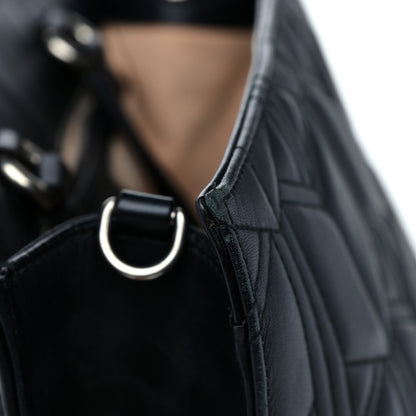 Gucci Calfskin Web Quilted Large Dionysus Tote Bag Black 26 of 31