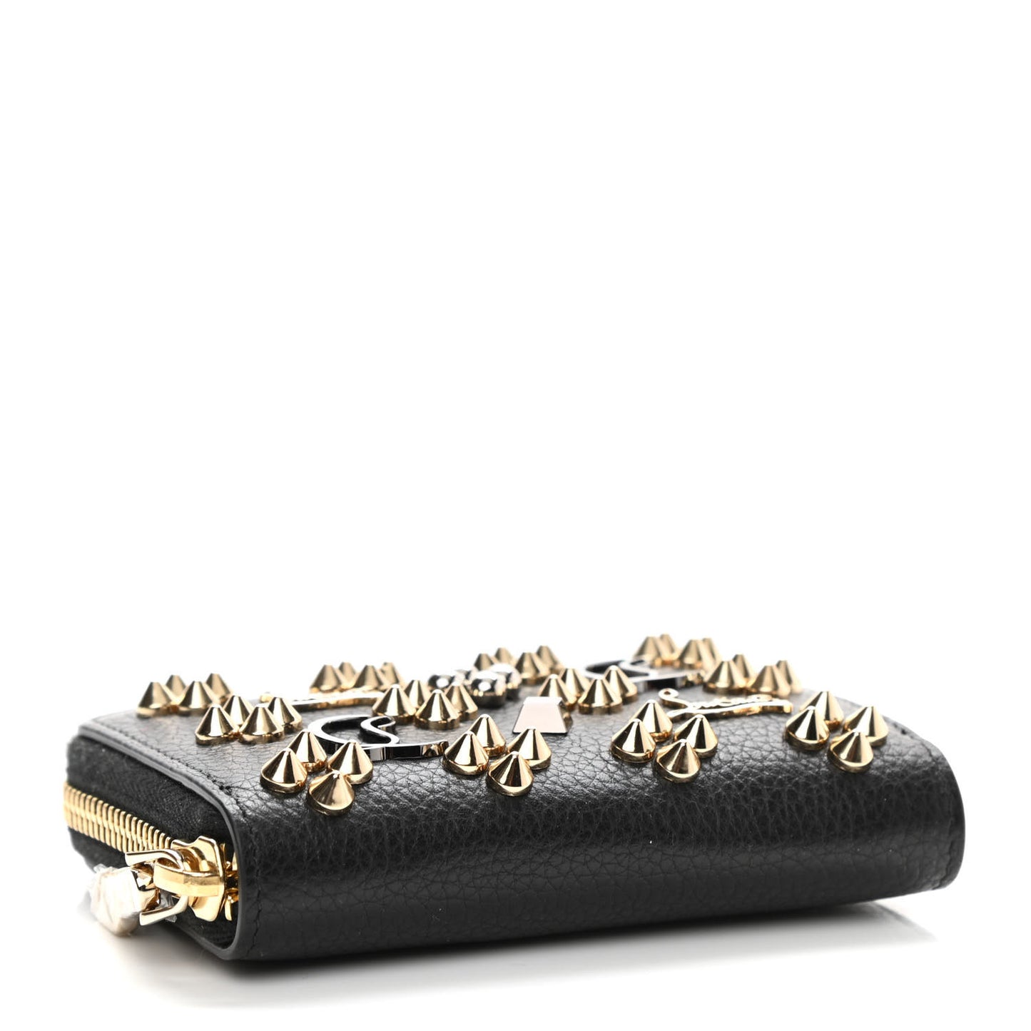 Calfskin Loubinthesky Panettone Coin Purse Black