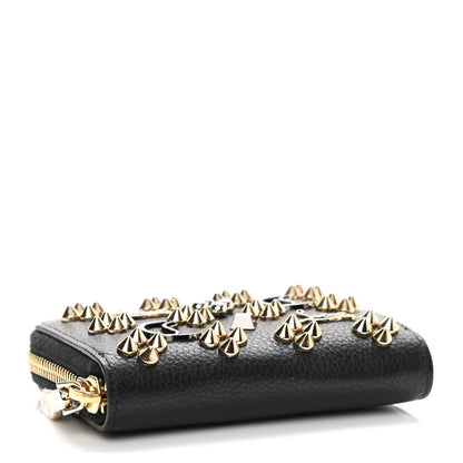 Christian Louboutin Calfskin Loubinthesky Panettone Coin Purse Black 4 of 7