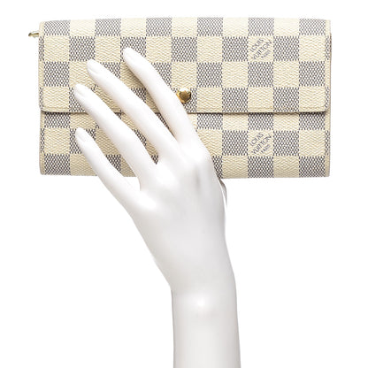Louis Vuitton Damier Azur Sarah Wallet 2 of 7