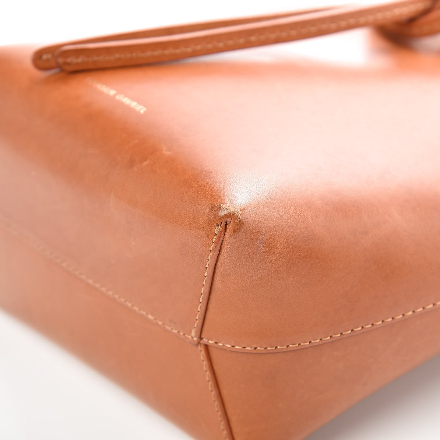 Calfskin Mini Mini Bucket Bag Camello Rosa