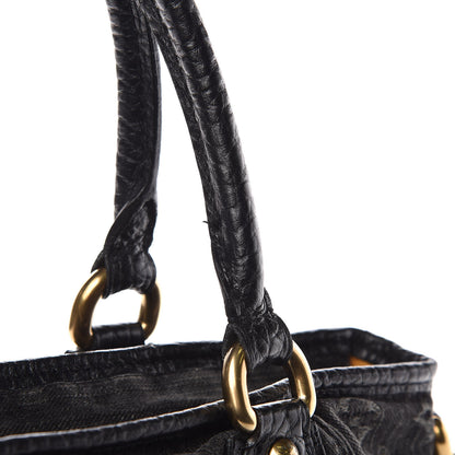 Louis Vuitton Denim Neo Cabby MM Black 11 of 12
