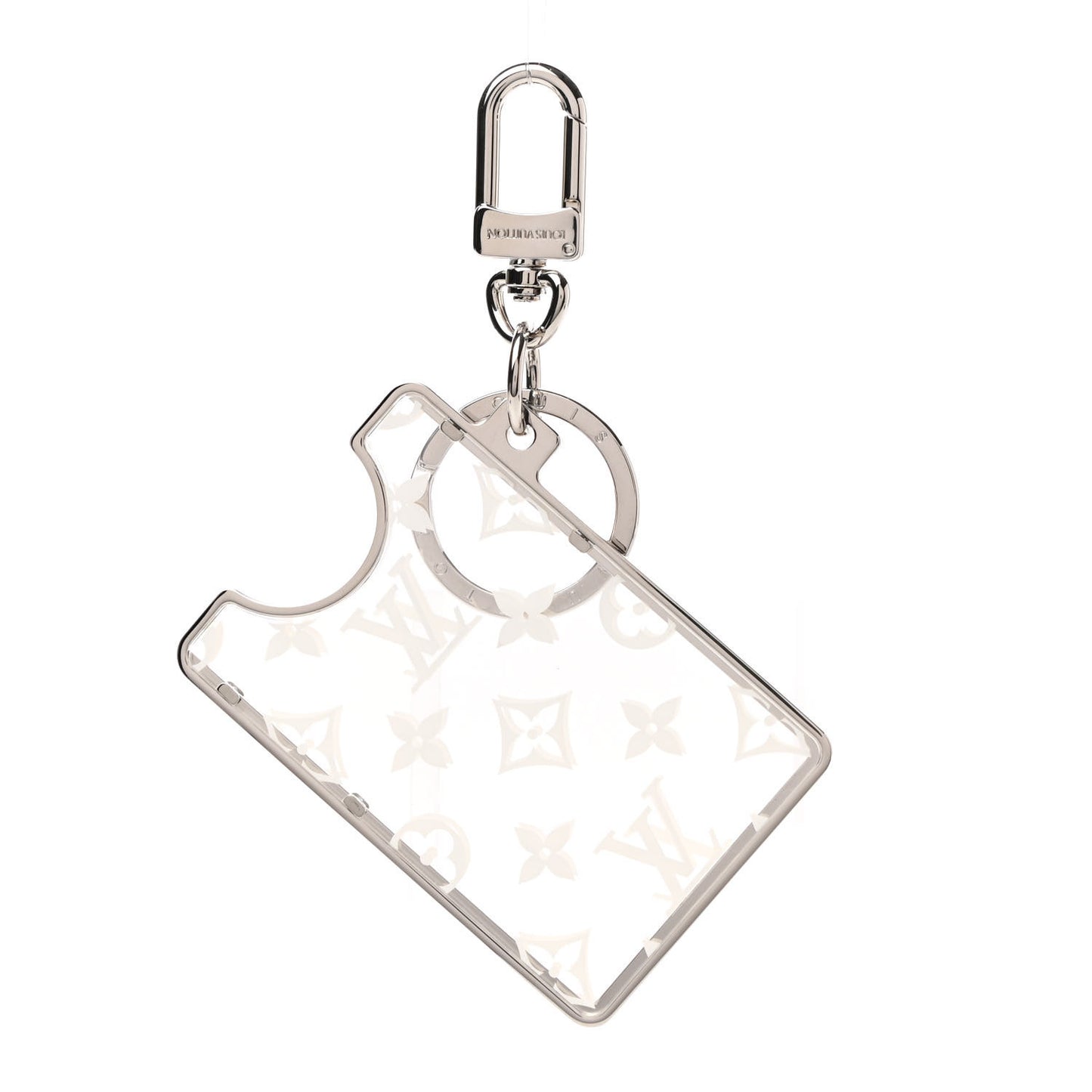 Transparent Plexiglass Prism ID Card Holder White