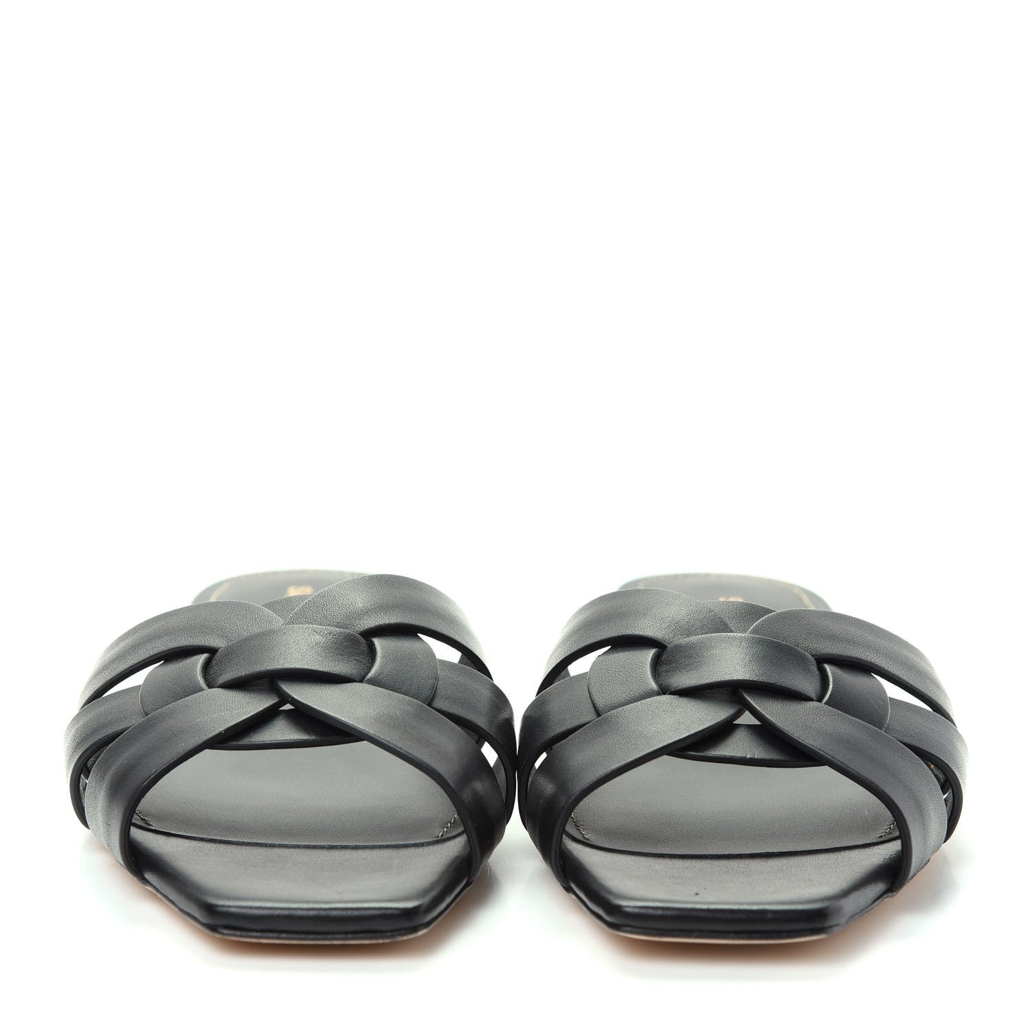 Saint Laurent Calfskin Nu Pied 05 Slide Sandals 36 Black 2 of 10