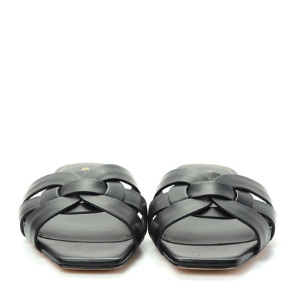 Saint Laurent Calfskin Nu Pied 05 Slide Sandals 36 Black 2 of 10