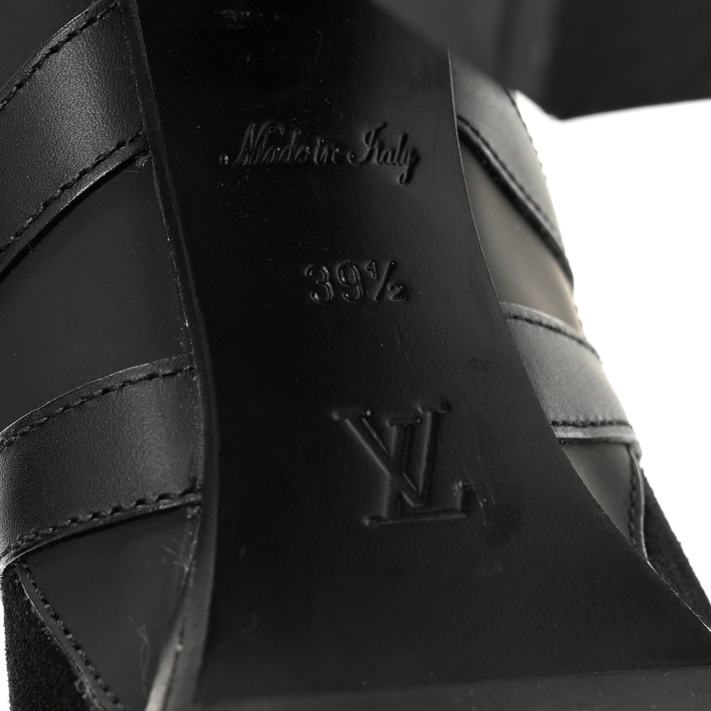 Suede Calfskin Monogram Star Trail Ankle Boots 39.5 Black