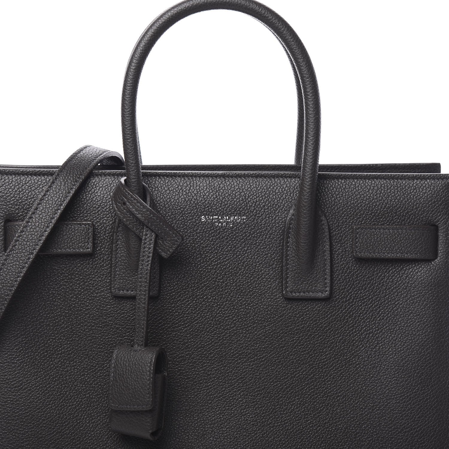 Saint Laurent Grained Calfskin Baby Sac De Jour Coal 13 of 13