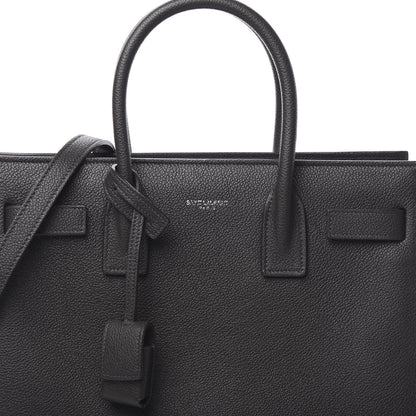 Saint Laurent Grained Calfskin Baby Sac De Jour Coal 13 of 13