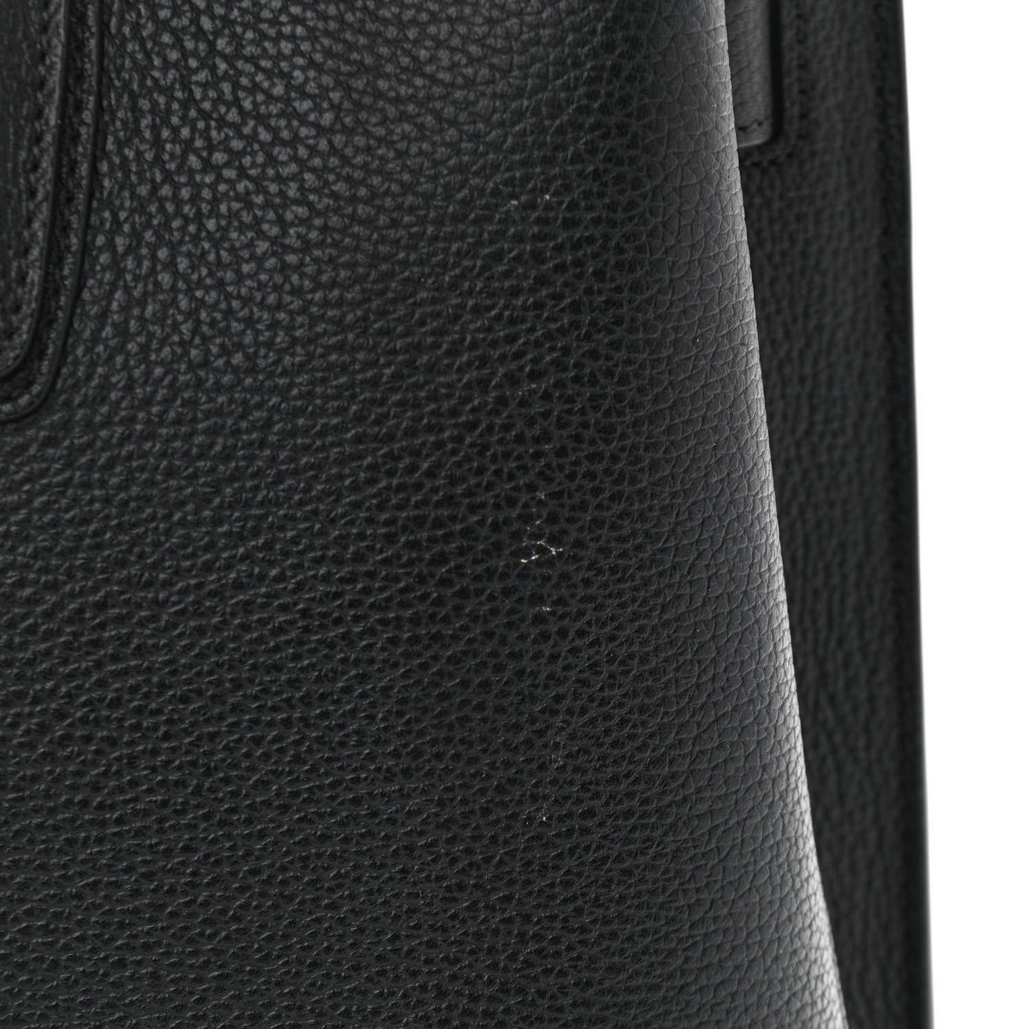 Grained Calfskin Medium Milla Tote Black