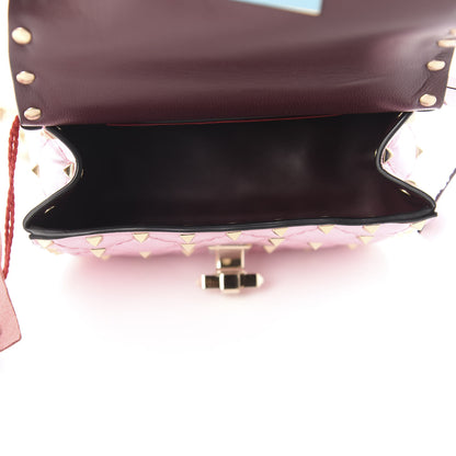 Valentino Garavani Metallic Nappa Micro Rockstud Spike Shoulder Bag Giacinto 5 of 9