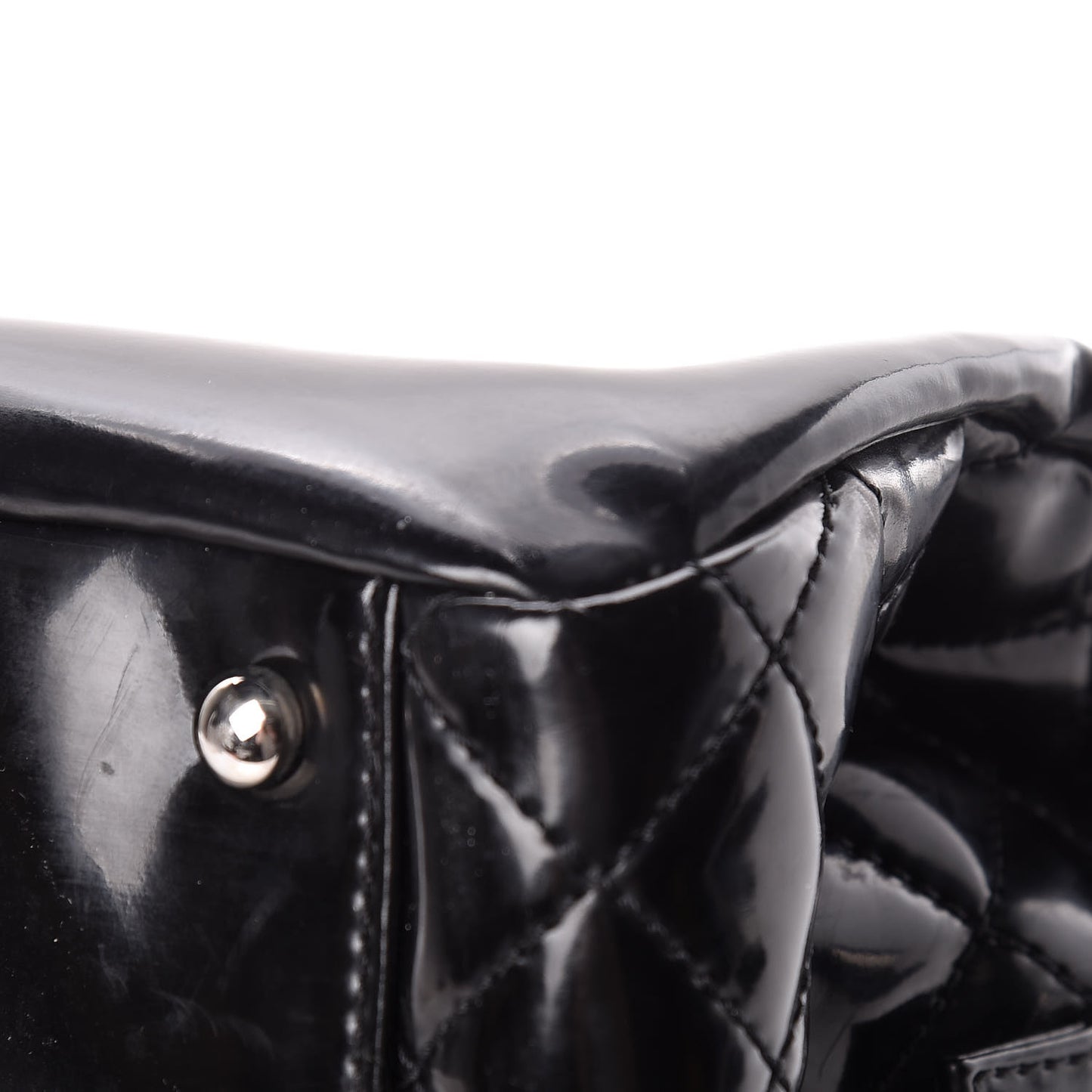 Vinyl Lipstick Ligne Tote Black