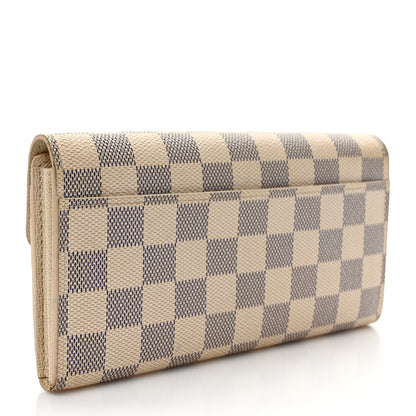 Louis Vuitton Damier Azur Sarah Wallet NM 3 of 9