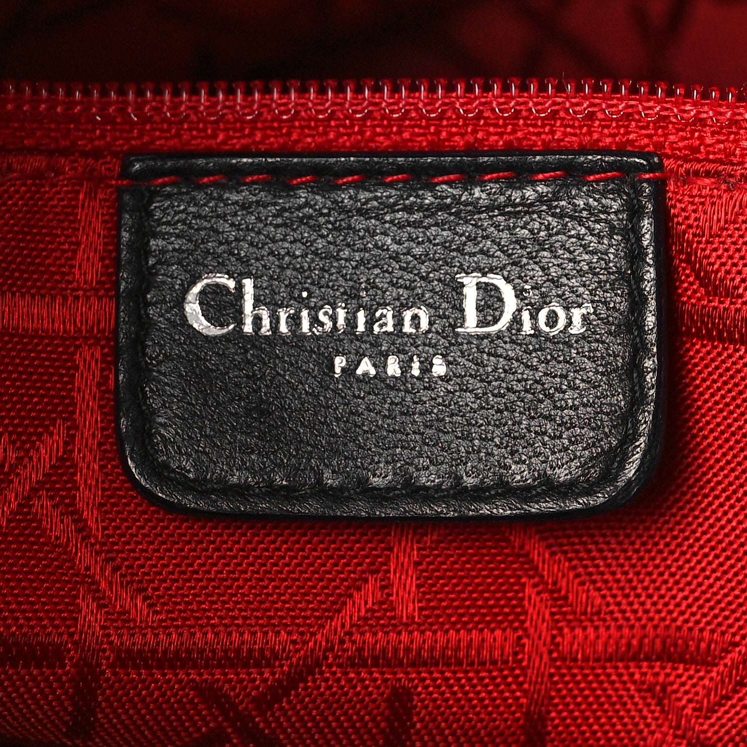 Christian Dior Lambskin Cannage Large Lady Dior Black 5 of 8