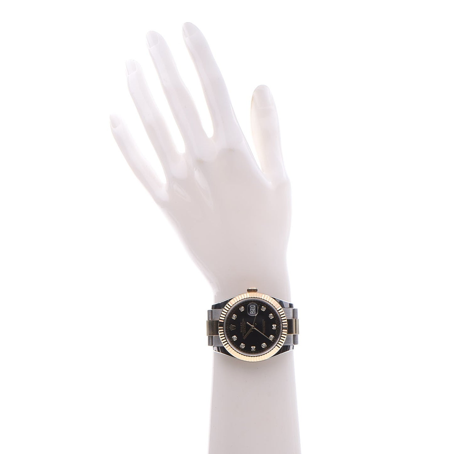 18K Yellow Gold Stainless Steel Diamond 41mm Oyster Perpetual Datejust Watch