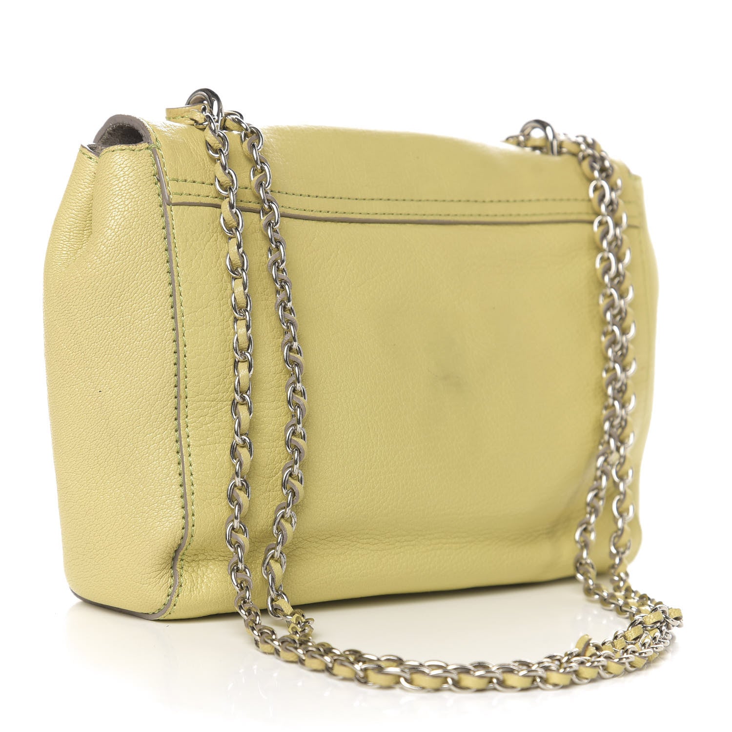 Mulberry Glossy Goatskin Small Lily Flap Pistachio 4 of 16