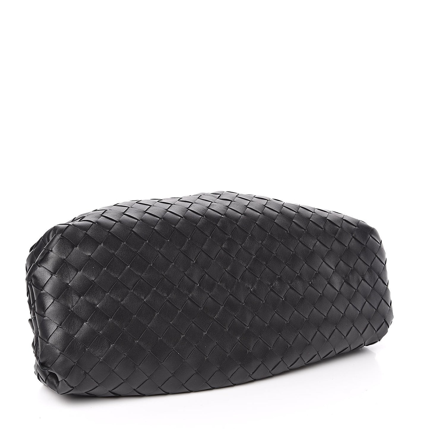 Nappa Maxi Intreccio The Pouch Oversized Clutch Black