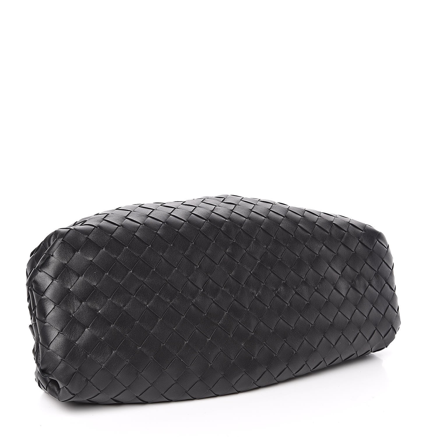 Bottega Veneta Nappa Maxi Intreccio The Pouch Oversized Clutch Black 4 of 10