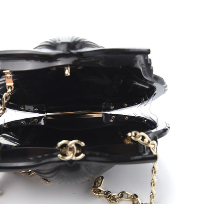 Chanel Plexiglass Evening On The Beach Shell Clutch Black 5 of 10