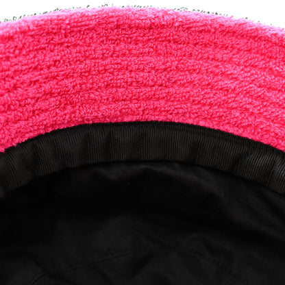 Chanel Cotton Terry Cloth CC Bucket Hat M Green Pink 10 of 10
