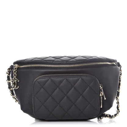 Chanel Caviar Quilted Business Affinity Waist Belt Bag Black 1 of 8