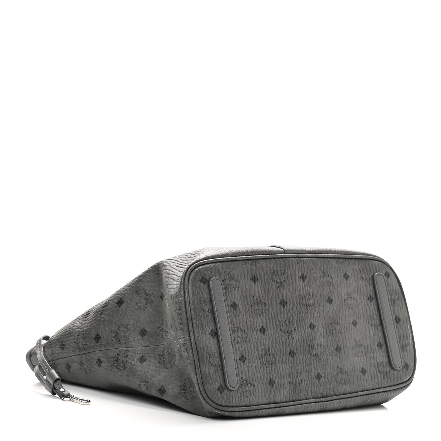 MCM Visetos Medium Liz Reversible Shopper Tote Phantom Grey 5 of 11