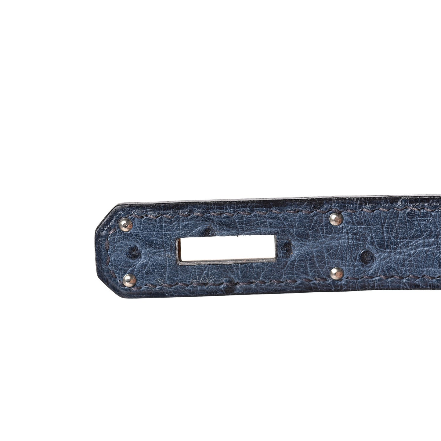Ostrich Kelly Sellier 28 Bleu Roi