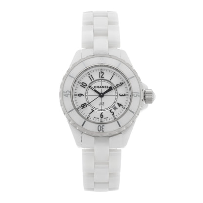 Chanel Stainless Steel Ceramic 33mm J12 Quartz Watch White 1 of 5
