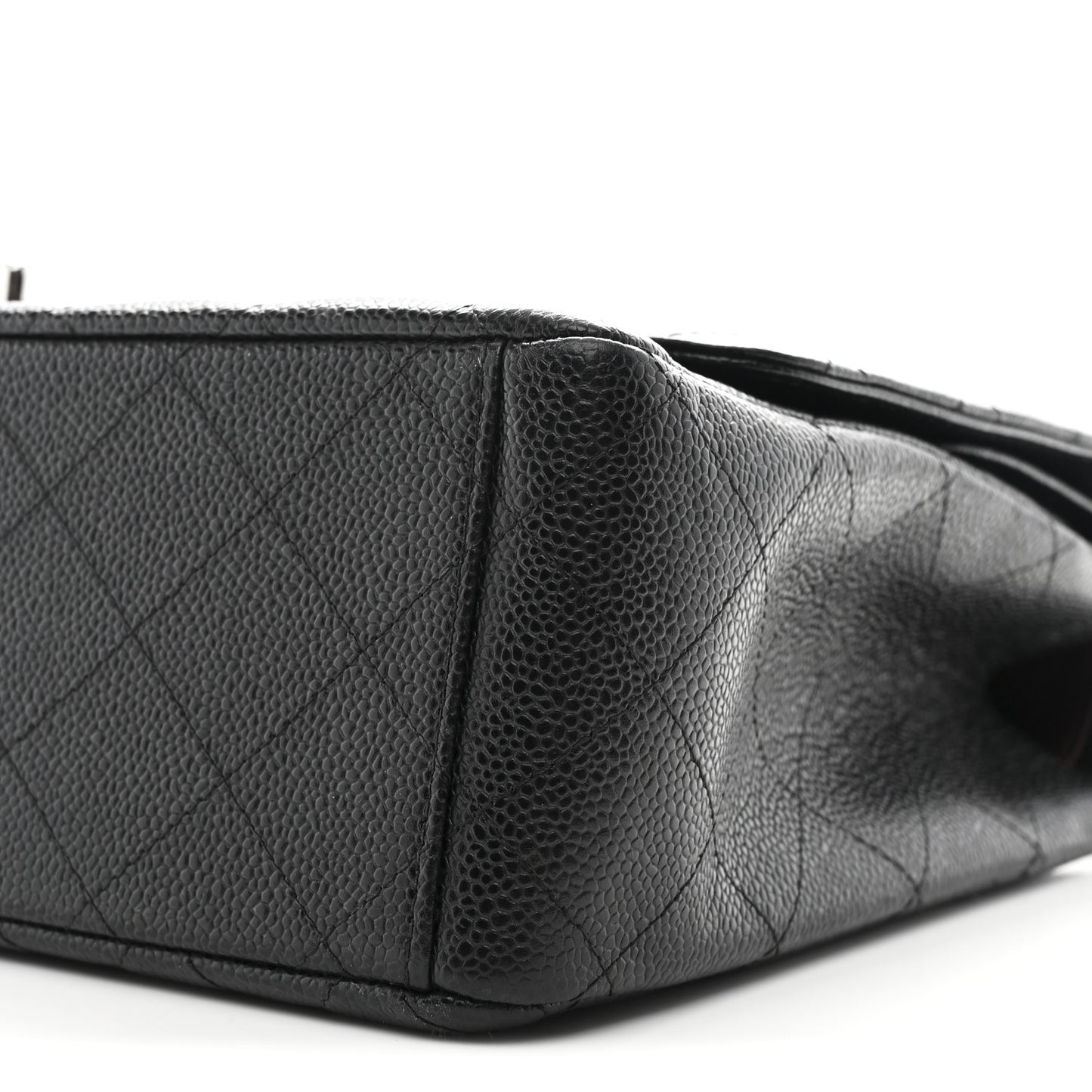 Caviar Quilted Maxi Double Flap Black
