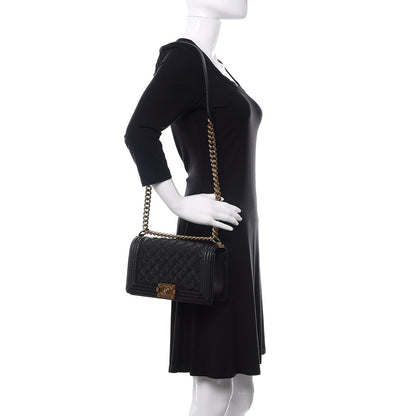 Chanel Caviar Quilted Medium Boy Flap Black 2 of 11