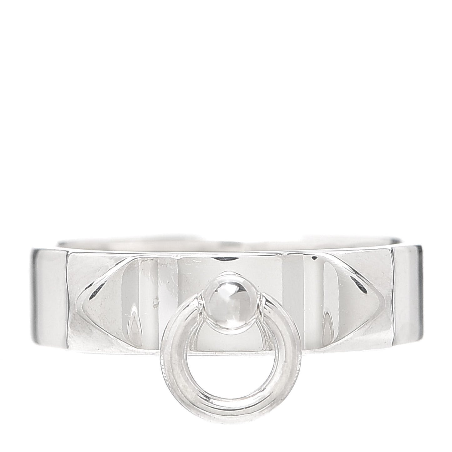 Sterling Silver PM Collier De Chien Ring 55 7.25
