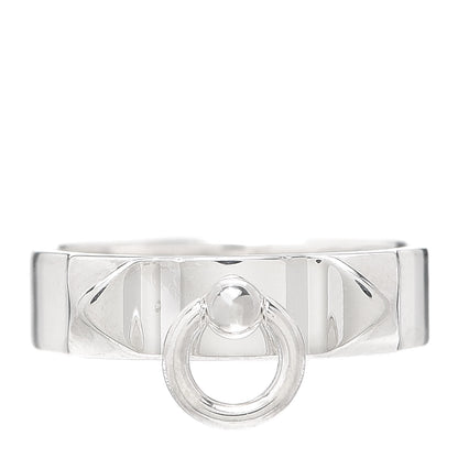 Hermes Sterling Silver PM Collier De Chien Ring 55 7.25 1 of 5